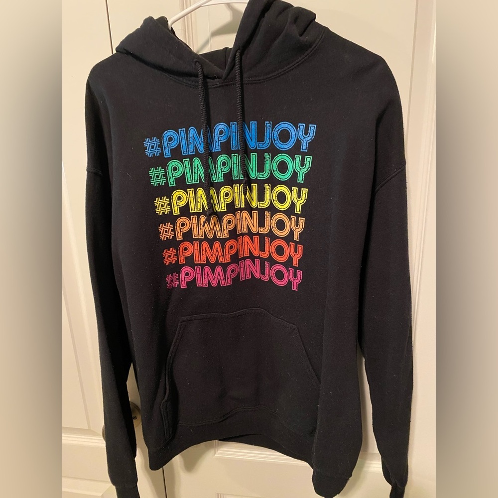 #pimpinjoy hoodie neon color way Sz L